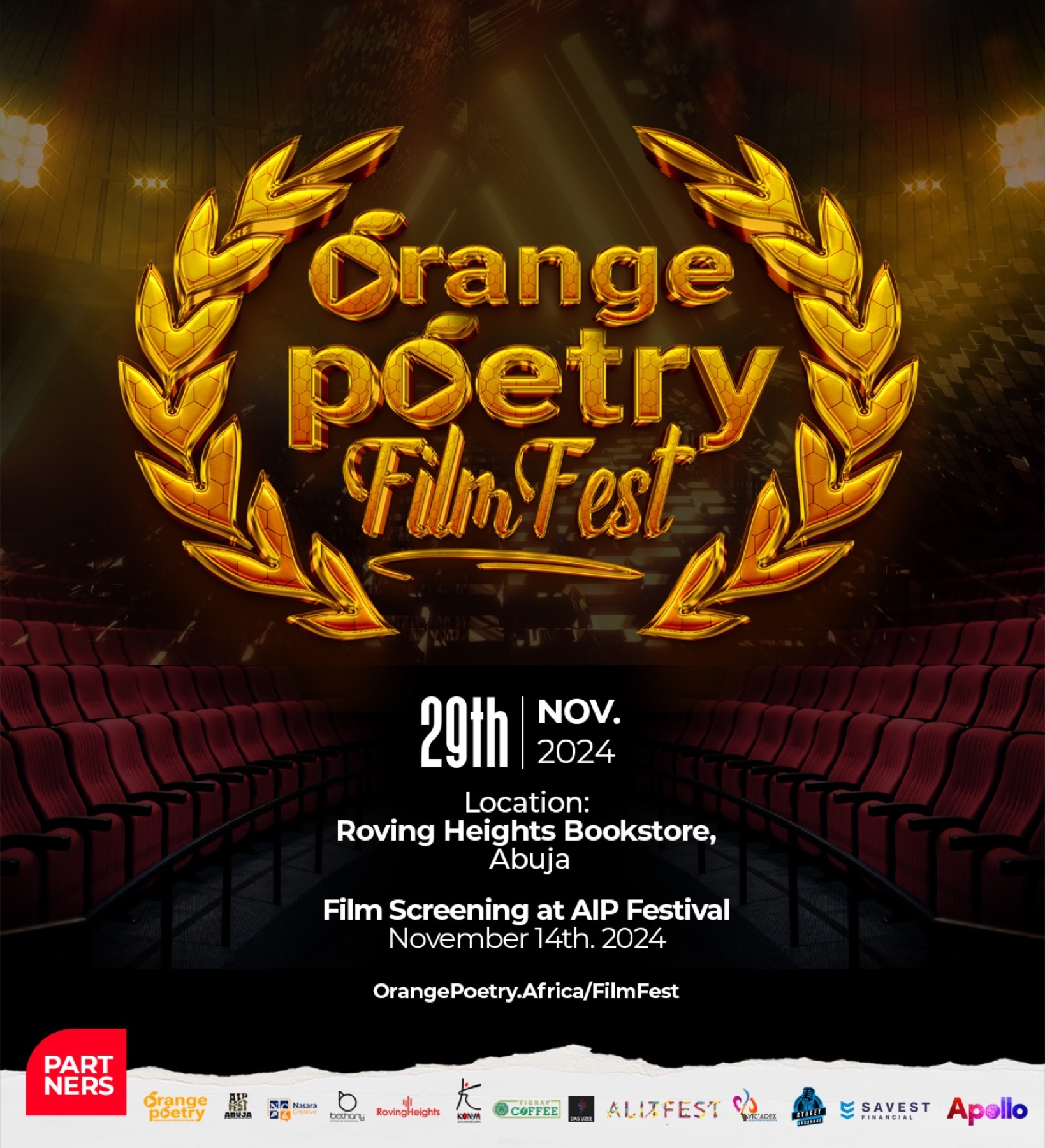 Orange Poetry Film Festival 2024 poster