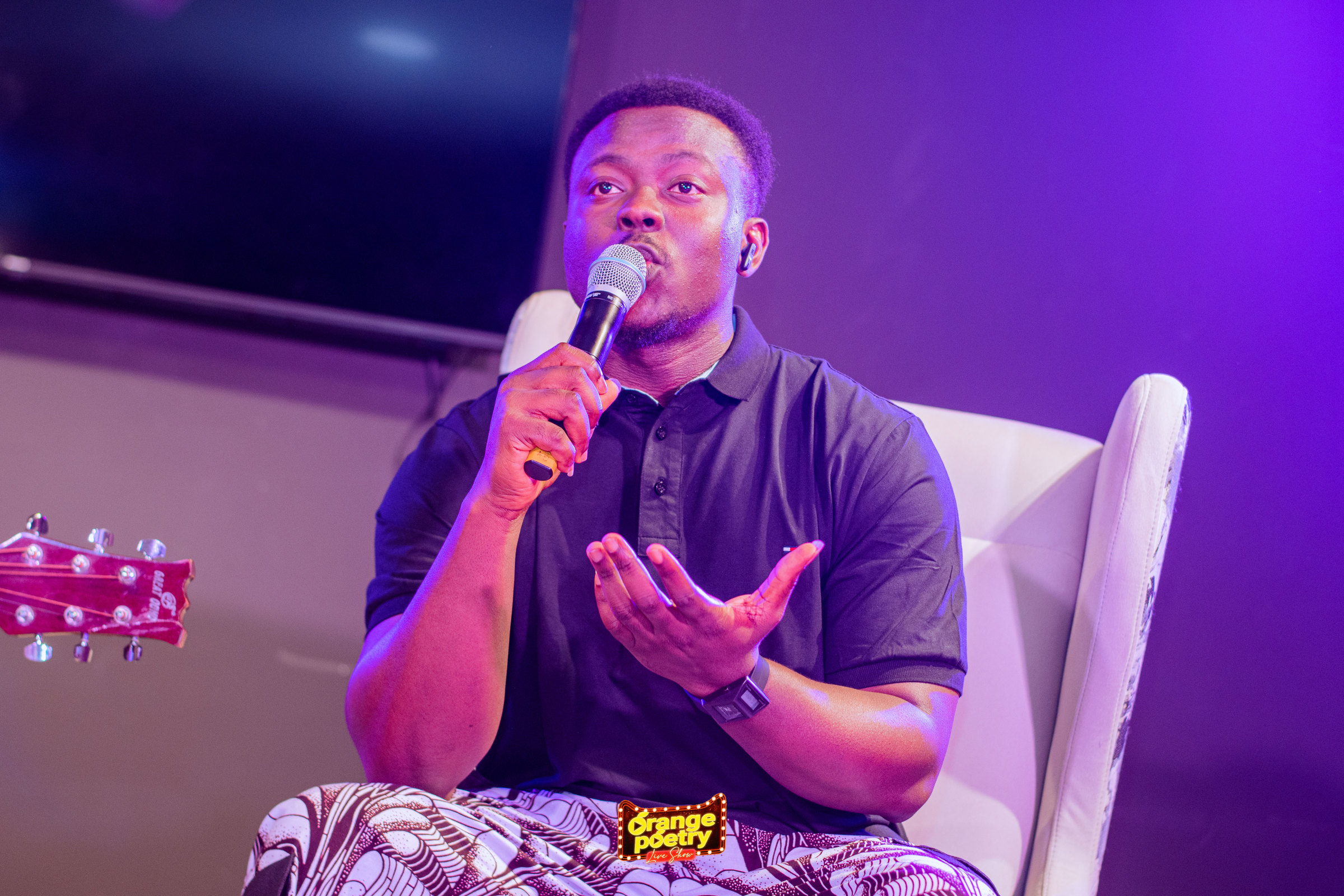 Photograph from Orange Poetry Live Show